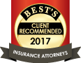 Best's | Client Recommended | 2017 | Insurance Attorneys
