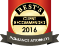Best's | Client Recommended | 2016 | Insurance Attorneys