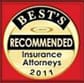 Best's Recommended Insurance Attorney - 2011